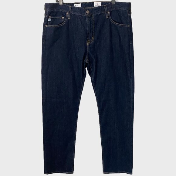 AG Adriano Goldschmied B-Type II Straight Denim Jeans Men's 37X32 Dark Wash New - Picture 1 of 11